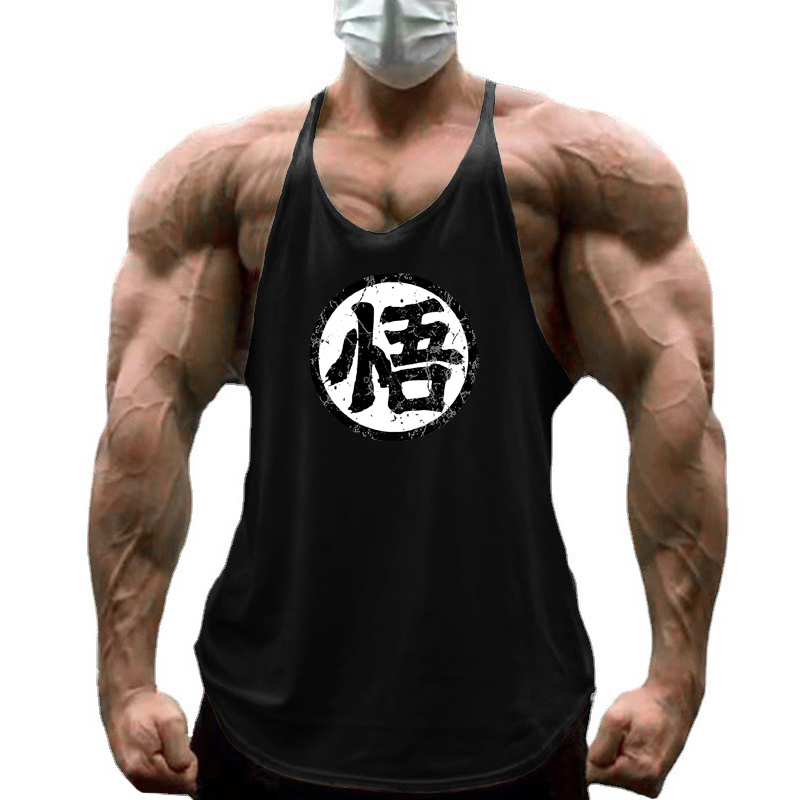 Tank Top Muscle - Gym Fitness Bodybuilding Suspenders T-Shirt Mens
