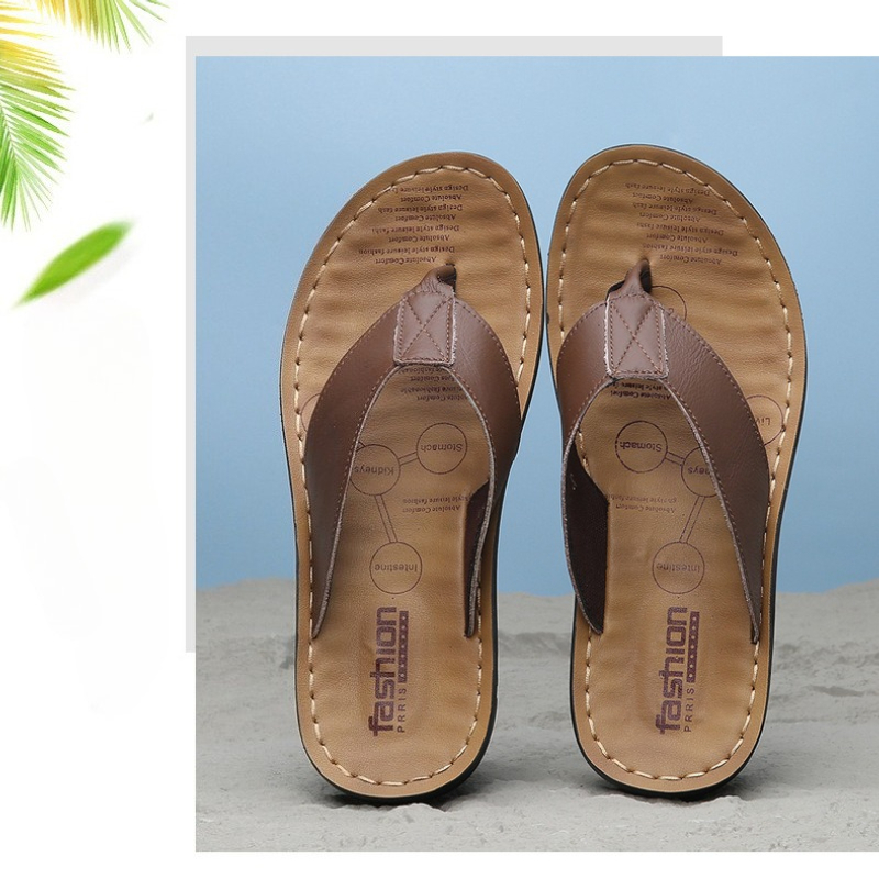 Flip Flop Leather Men - 2026 Shoes Leather Men's Flip Flops