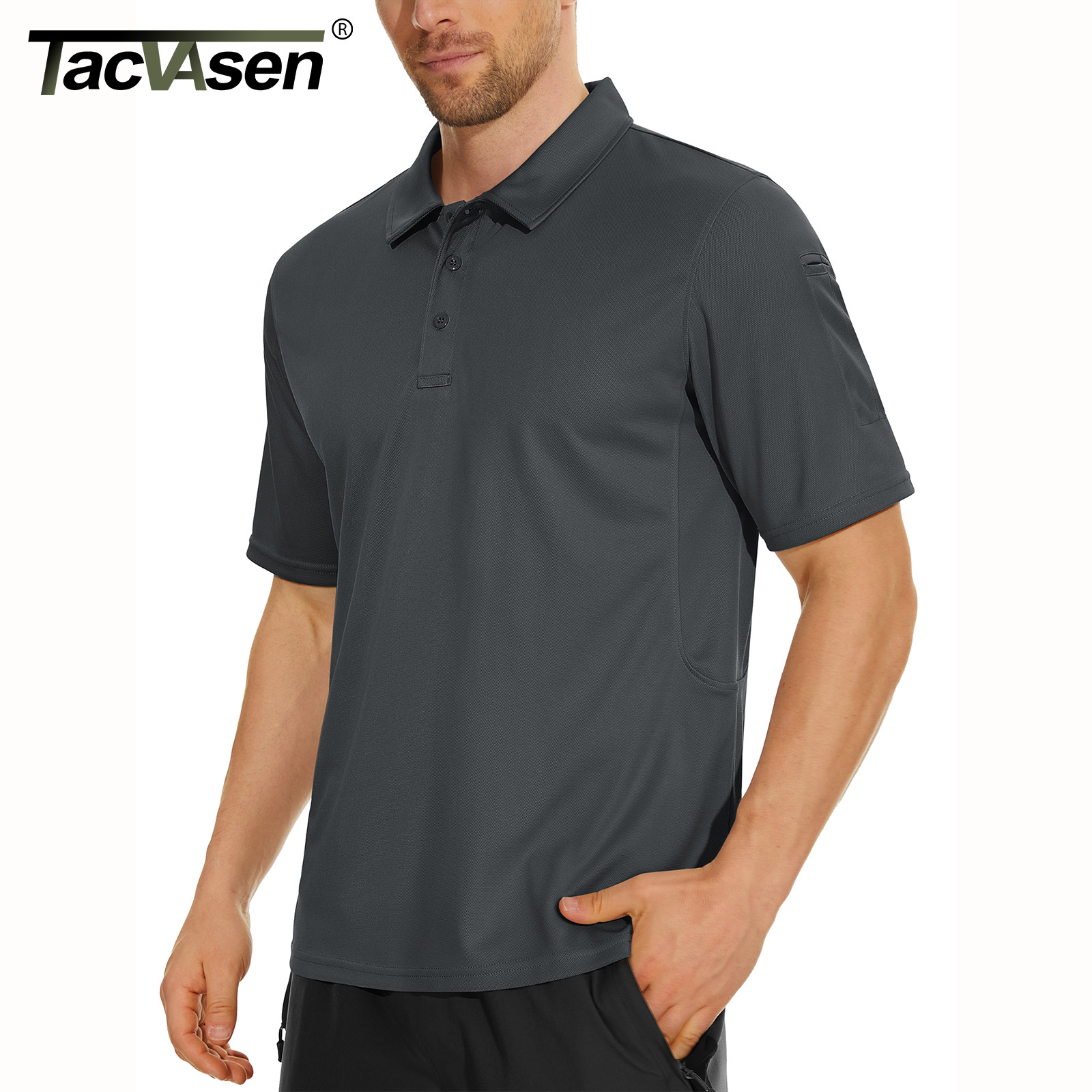 Polo Shirt Pique - TACVASEN Summer Colorful Fashion Polo Tee