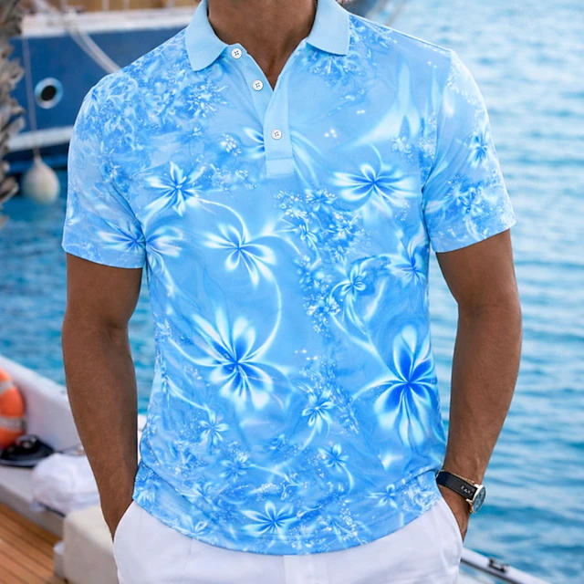 Resort Shirt Floral - 2026 Summer Resort‑Style Green Neon Floral