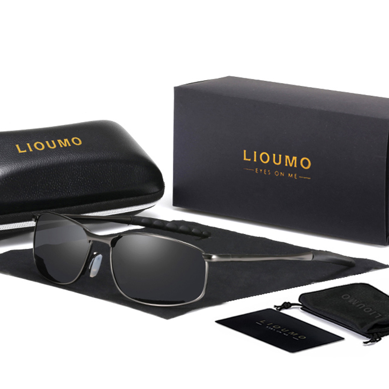 Sunglasses Aviator Polarized - LIOUMO Brand Design New Aviation Male