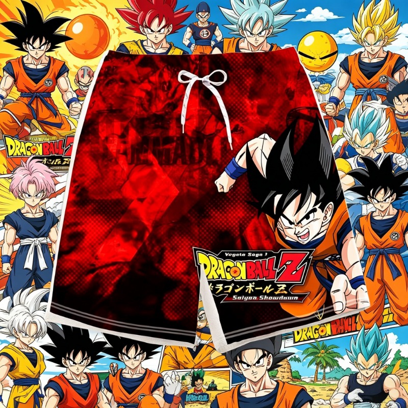 Swim Trunk Quick Dry - 2026 Trendy Dragon Ball Printed Children's