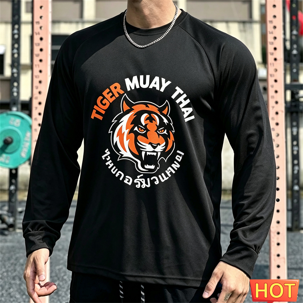 Tee Graphic Print - Muay Thai Men's Long sleeved T-shirt