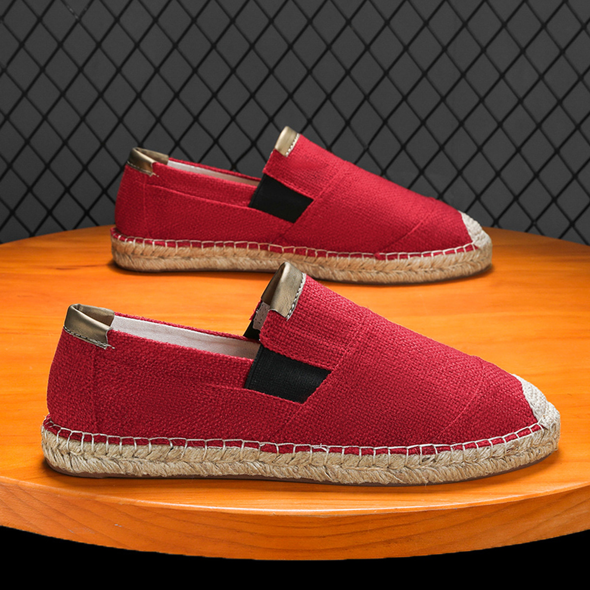 Espadrille Slip On - 2025New Men Linen Casual Shoes Women
