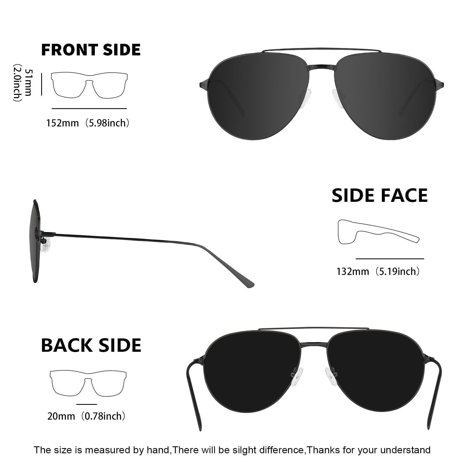 MAXJULI Aviator Sunglasses for - Sunglasses Aviator Polarized ulasan dan harga