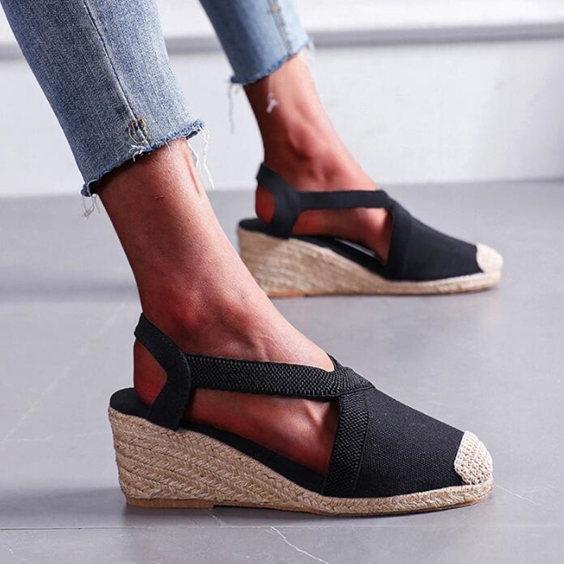 Women's Braided Toe Slingback  - Espadrille Slip On ulasan dan harga