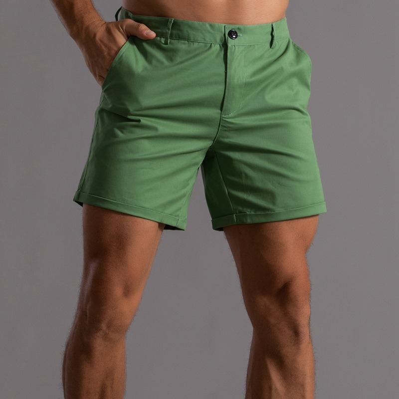 Men Slim Fit Chino Shorts Roll - Shorts Chino Slim ulasan dan harga