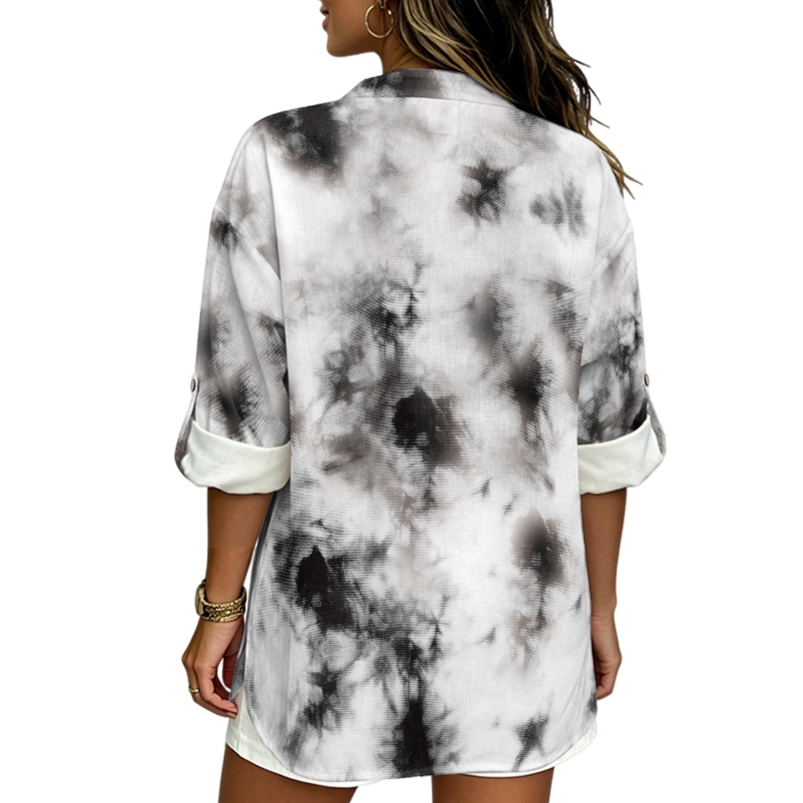 INSTANTARTS Women'S Linen V-Ne - Linen Shirt Breathable ulasan dan harga