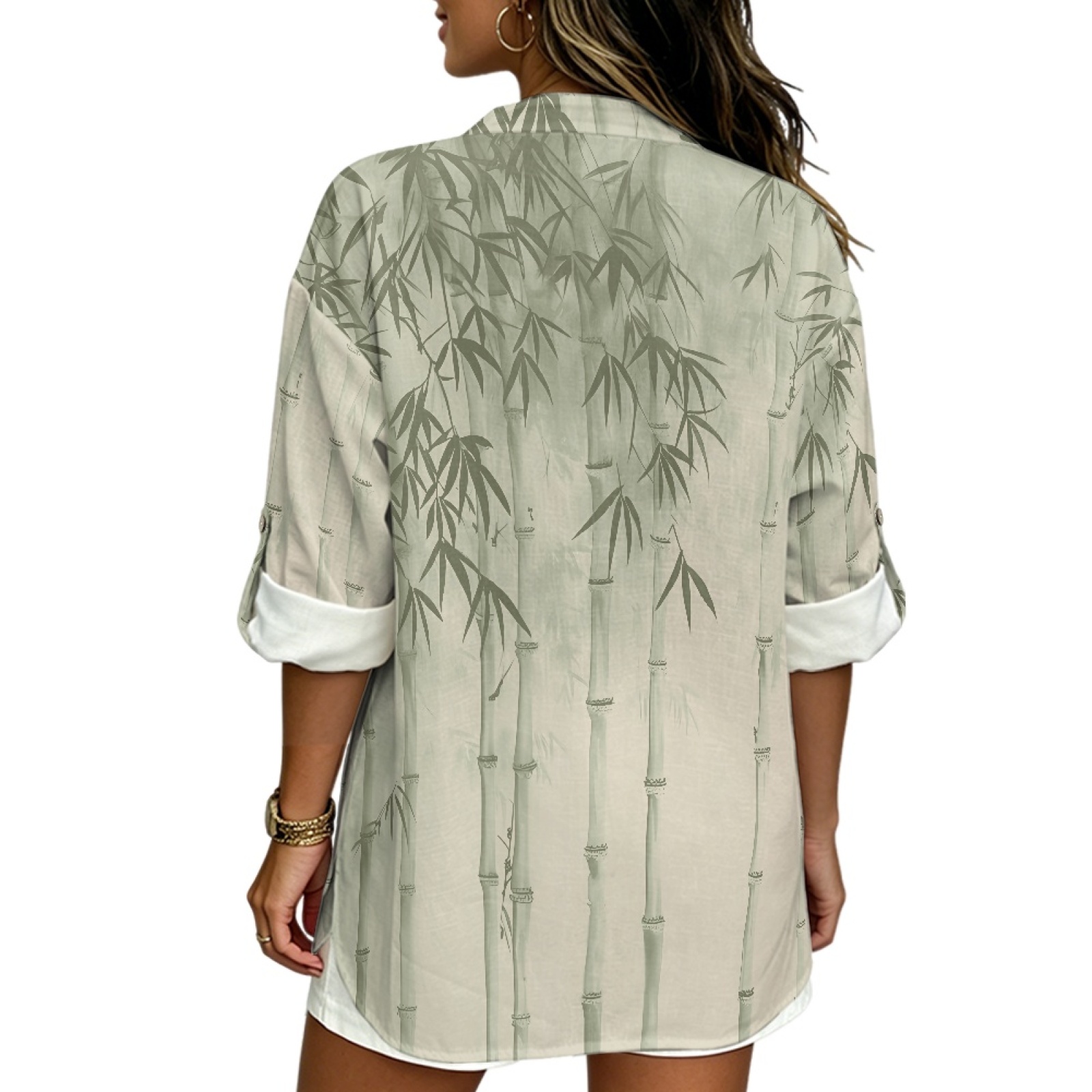 INSTANTARTS Women'S Linen V-Ne - Linen Shirt Breathable ulasan dan harga