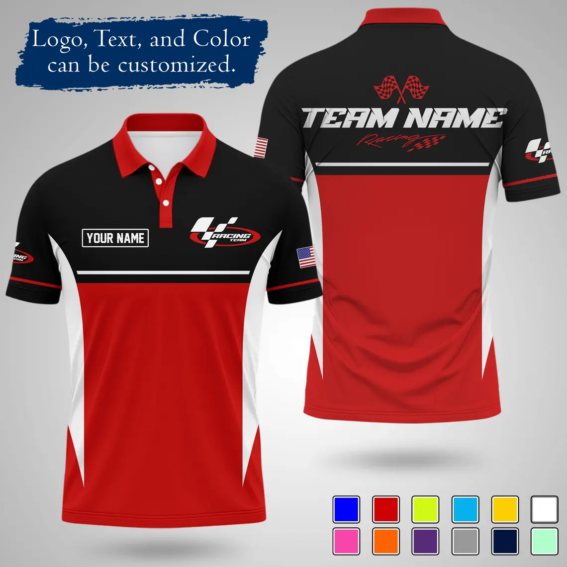 2026 New Custom Racing Polo Sh - Polo Shirt Pique ulasan dan harga