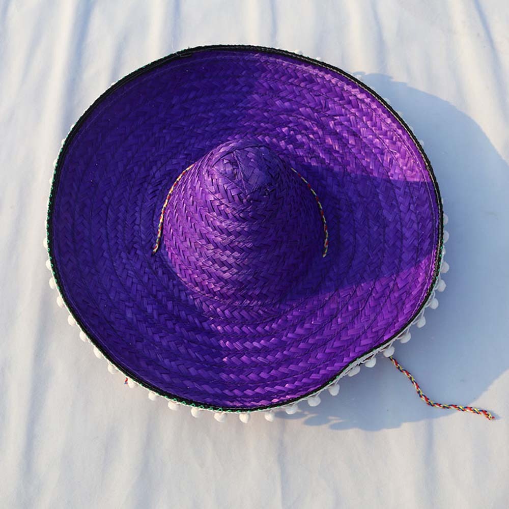 Summer Wide Brim Mexican Party - Bucket Hat Straw ulasan dan harga