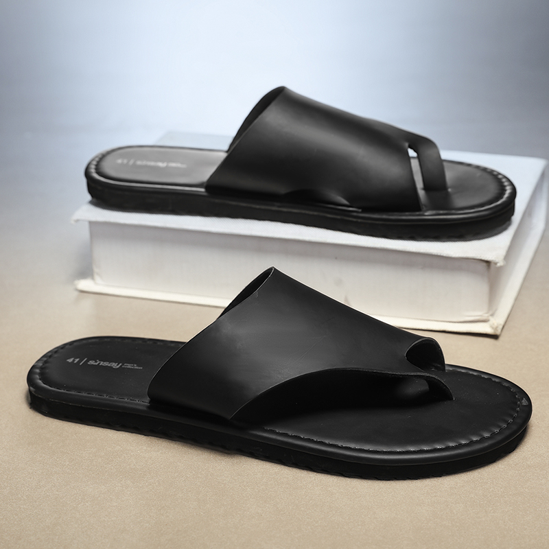 High Quality Mens Slippers Fas - Flip Flop Leather Men ulasan dan harga