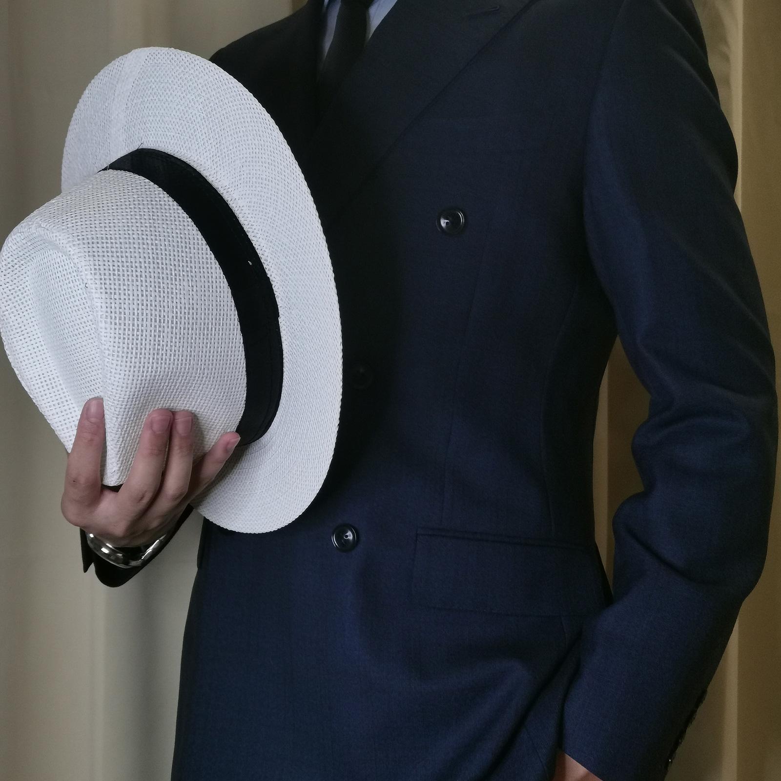 Men Summer Panama Straw Hat Na - Bucket Hat Straw ulasan dan harga