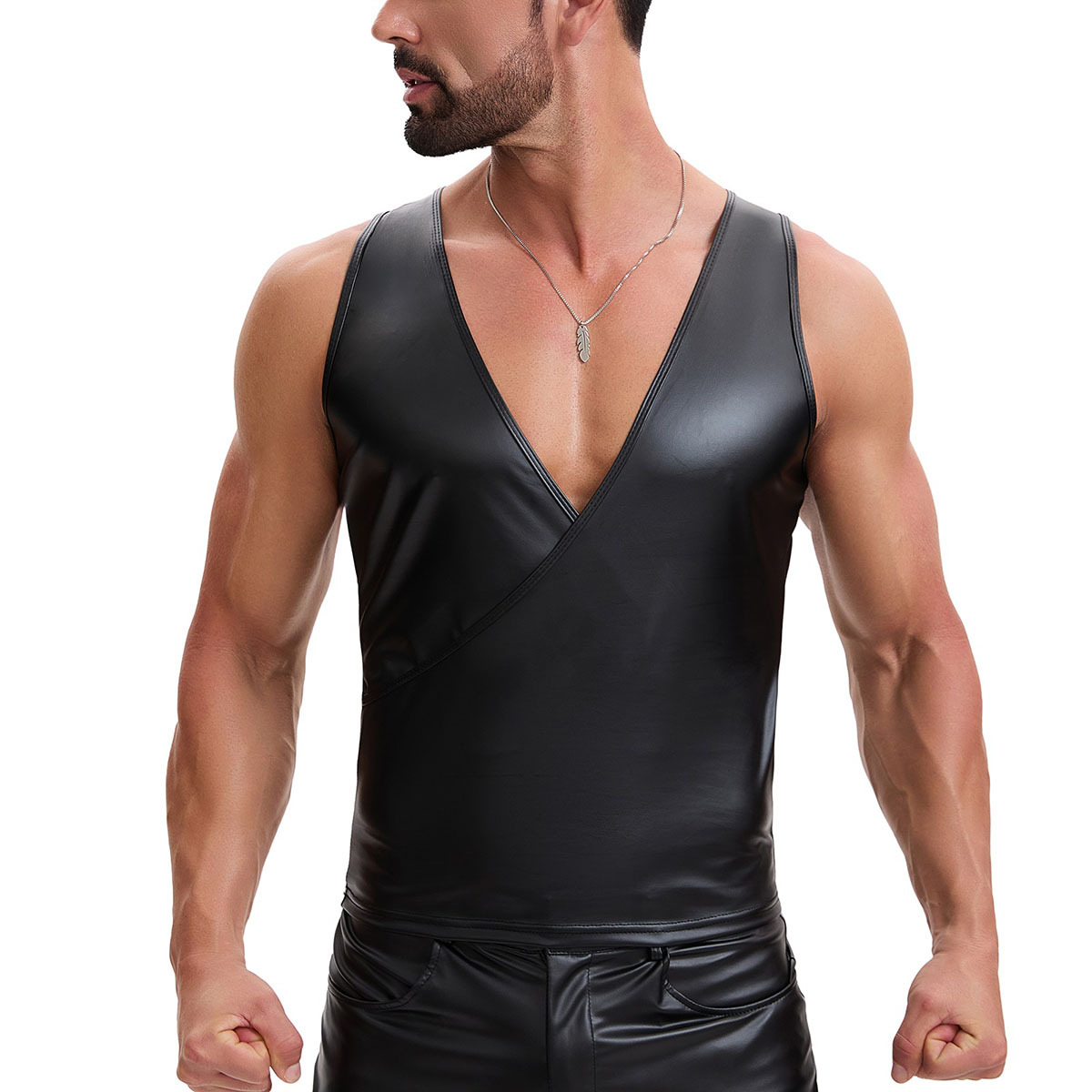 Men's Summer Fitness V Neck Ta - Tank Top Muscle ulasan dan harga
