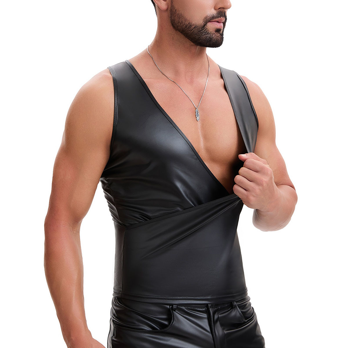 Men's Summer Fitness V Neck Ta - Tank Top Muscle ulasan dan harga