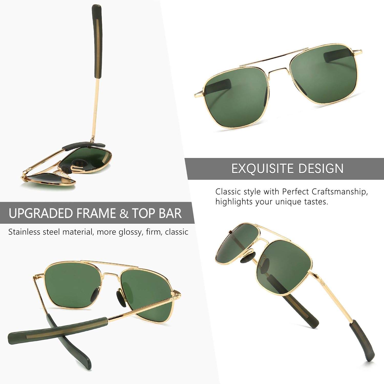 Men's Military Style Polarized - Sunglasses Aviator Polarized ulasan dan harga