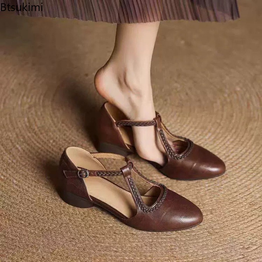 New Summer Women's Retro Hollo - Casual Sandal Leather ulasan dan harga