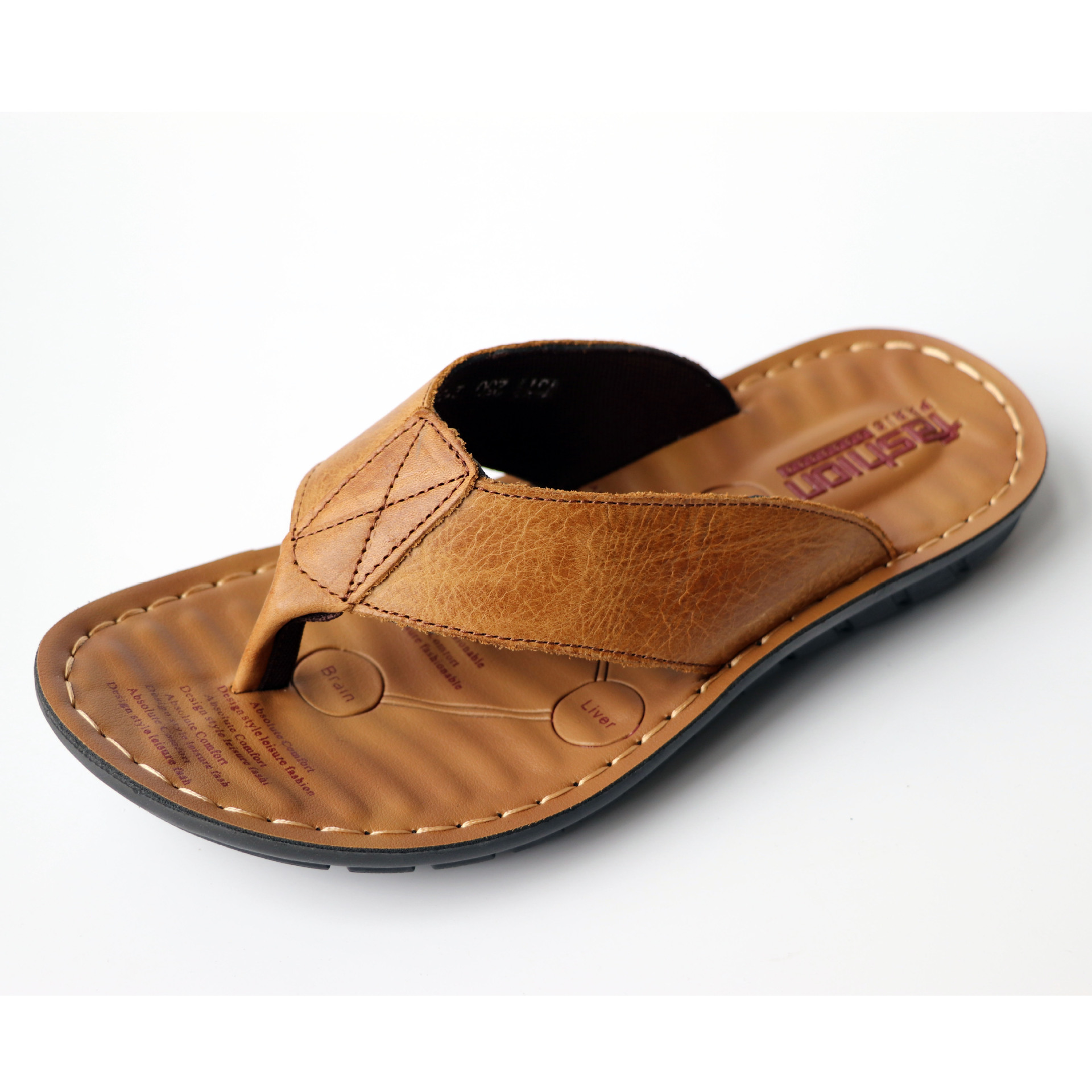2026 Shoes Leather Men's Flip  - Flip Flop Leather Men ulasan dan harga