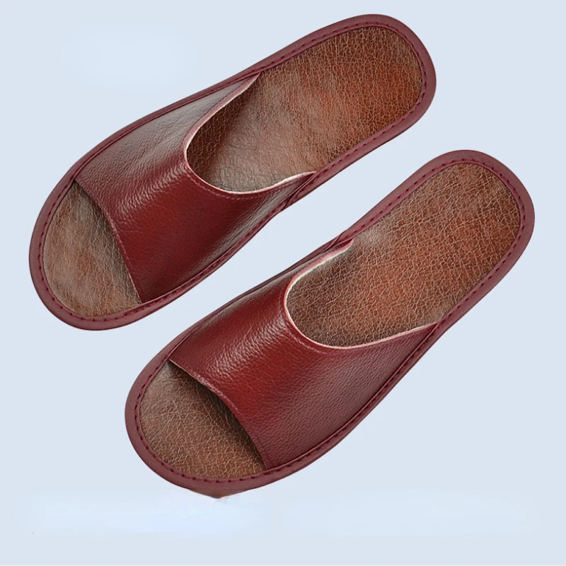 XIHAHA Summer Fashion Cowhide  - Flip Flop Leather Men ulasan dan harga