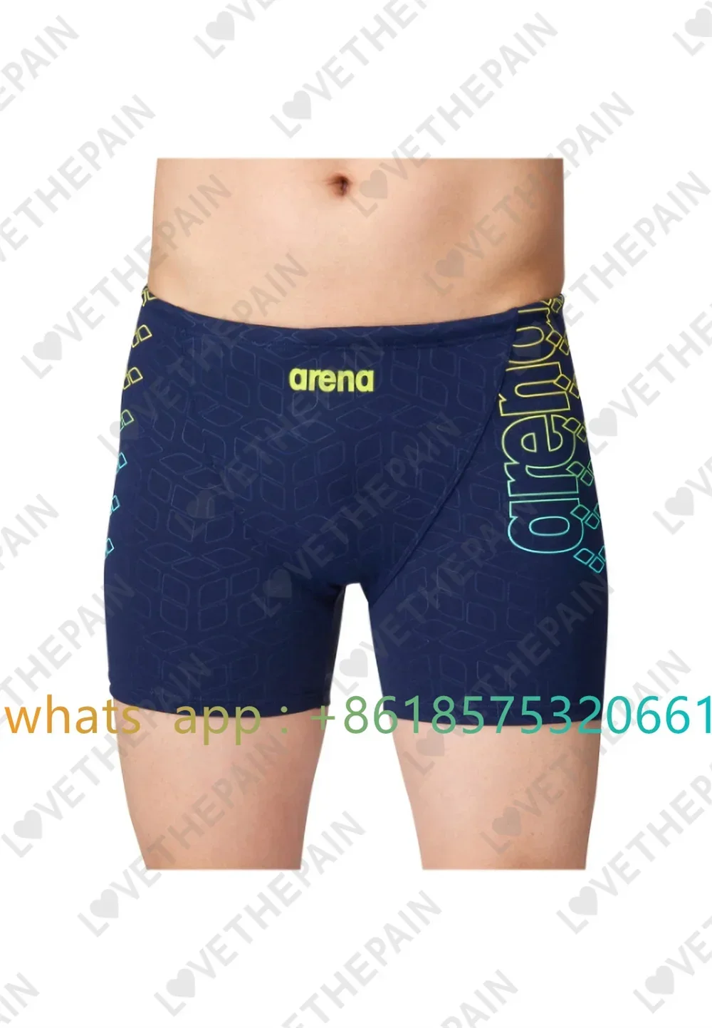 Men Jammer Training Swimwear T - Swim Trunk Quick Dry ulasan dan harga