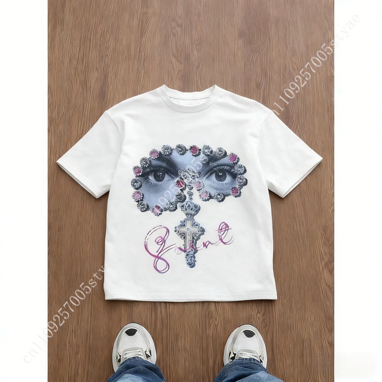 Men's Loose Fit Graphic Print  - Tee Graphic Print ulasan dan harga