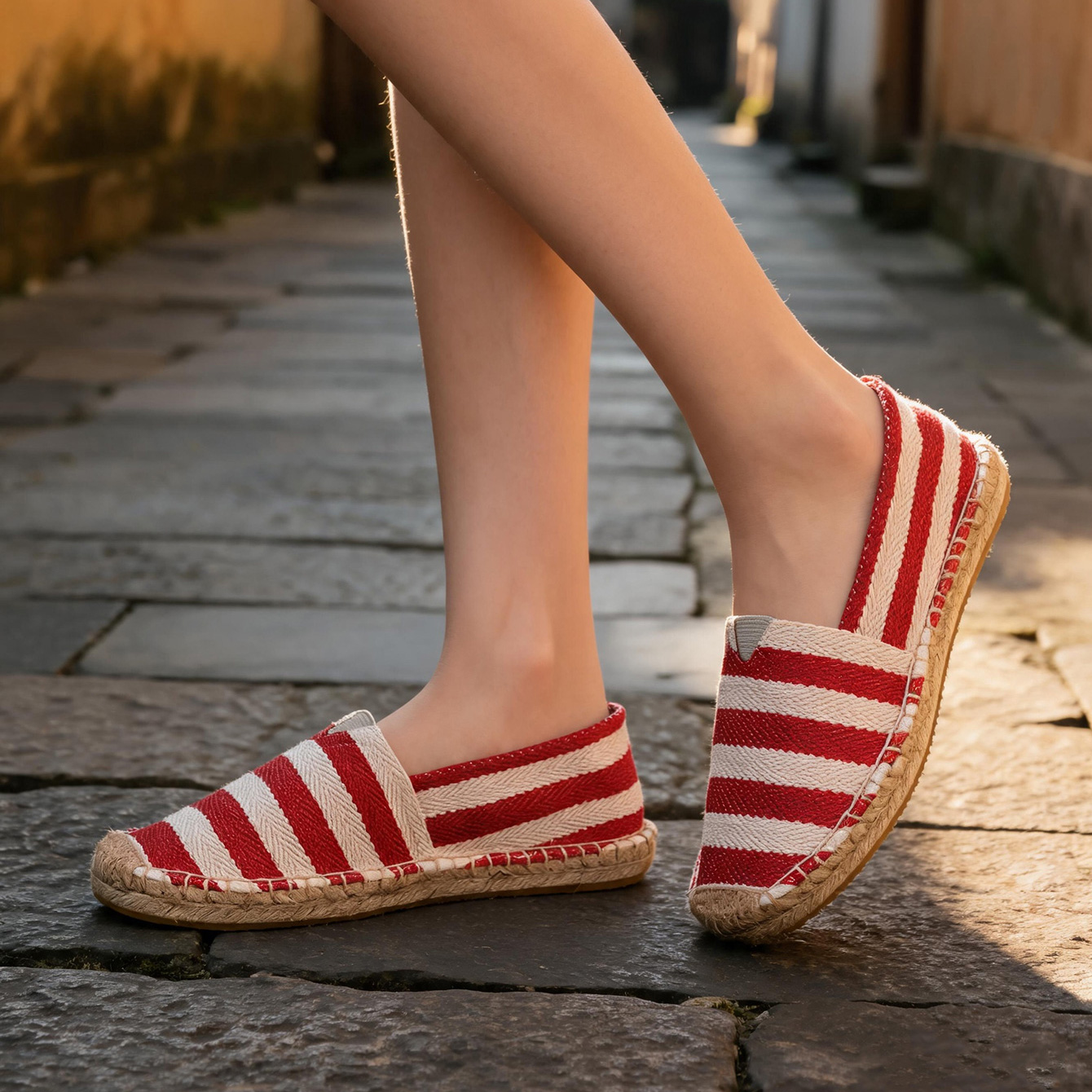 Summer Autumn Women Canvas Sho - Espadrille Slip On ulasan dan harga
