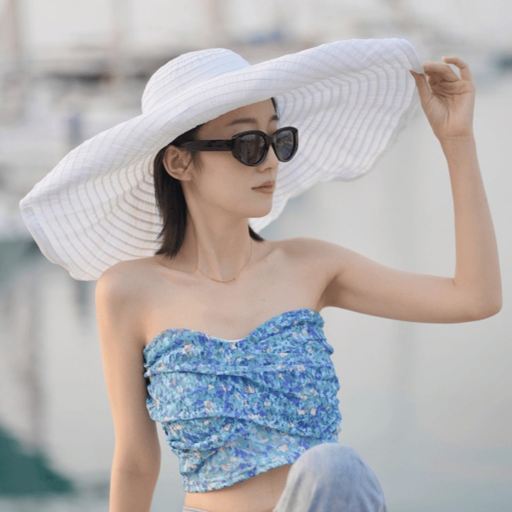 Packable Bowknot DIY Moldable  - Packable Hat Nylon ulasan dan harga