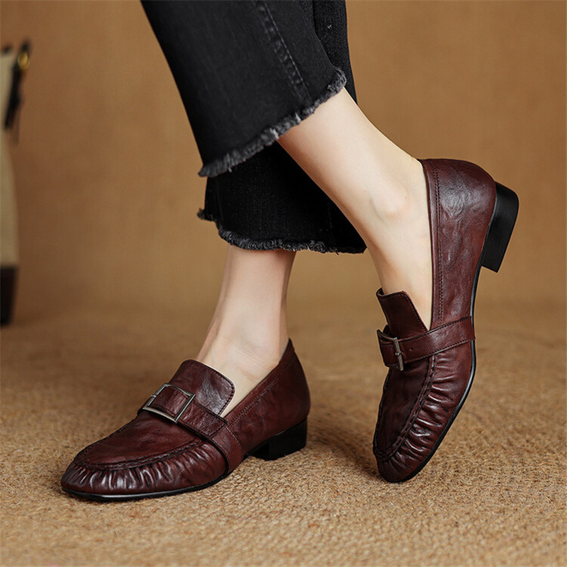 New Autumn Genuine Leather Wom - Casual Sandal Leather ulasan dan harga