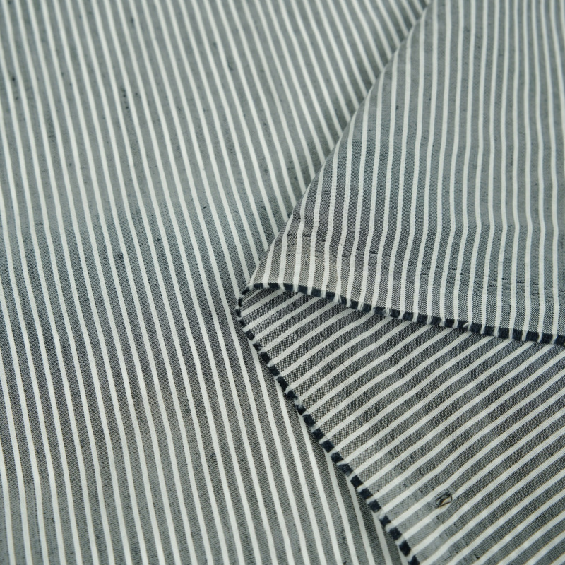 Japanese-style gray-white fine - Linen Shirt Breathable ulasan dan harga