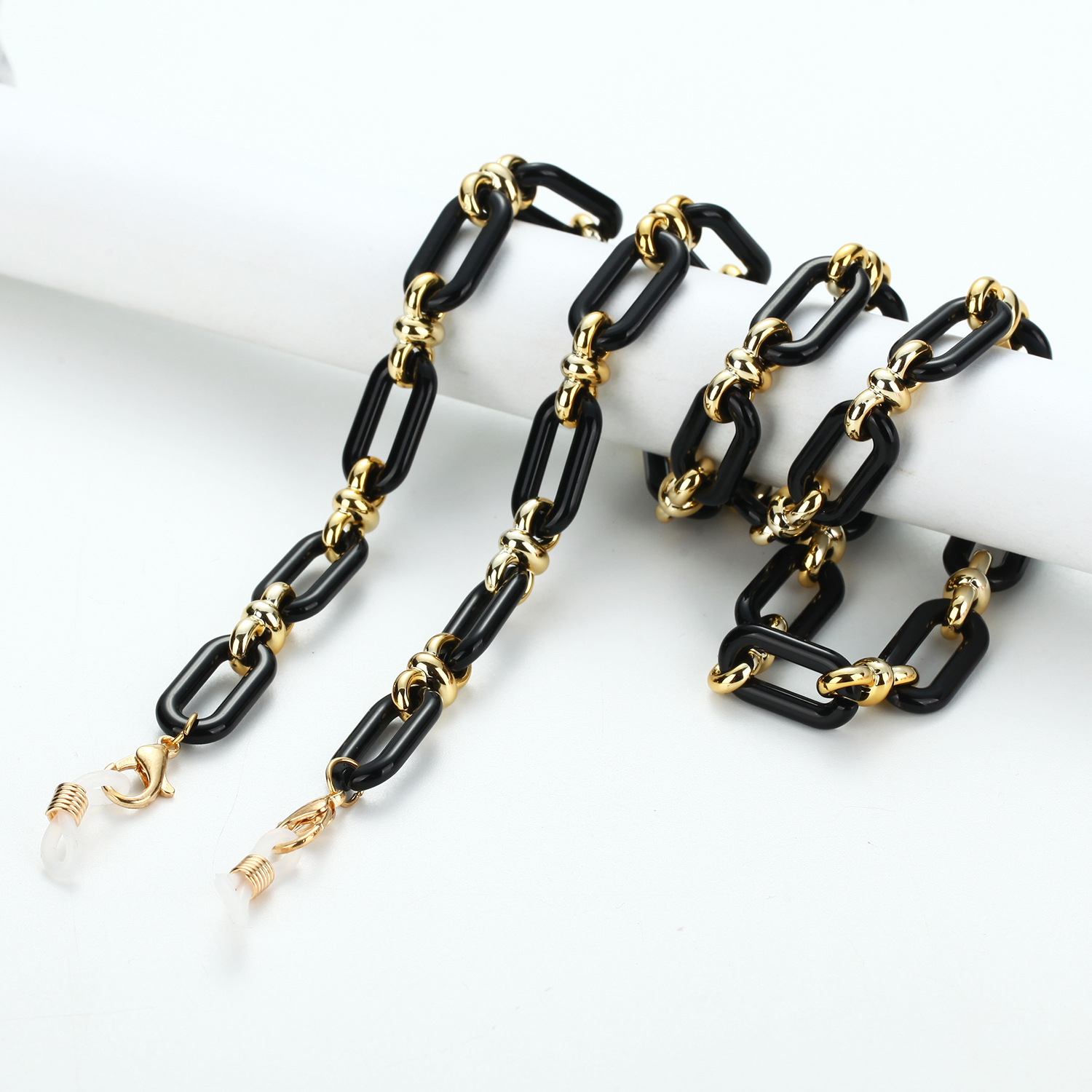 Amber Acrylic Button Chain Eye - Sunglass Retainer Cord ulasan dan harga