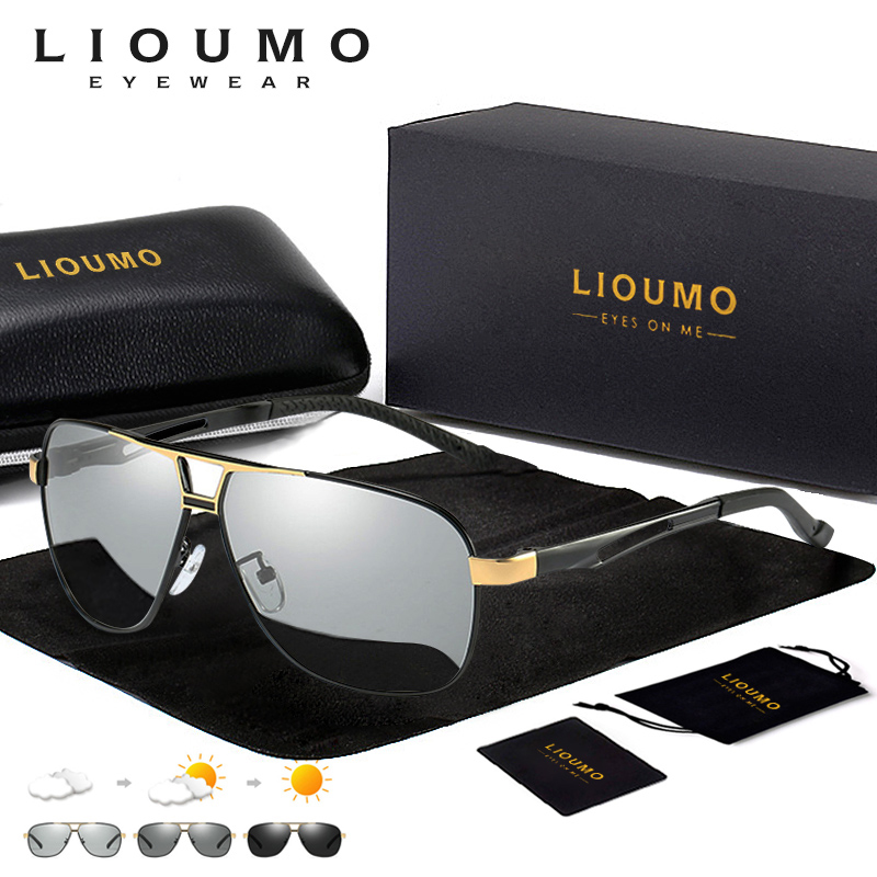 LIOUMO Aviation Sunglasses Men - Sunglasses Aviator Polarized ulasan dan harga
