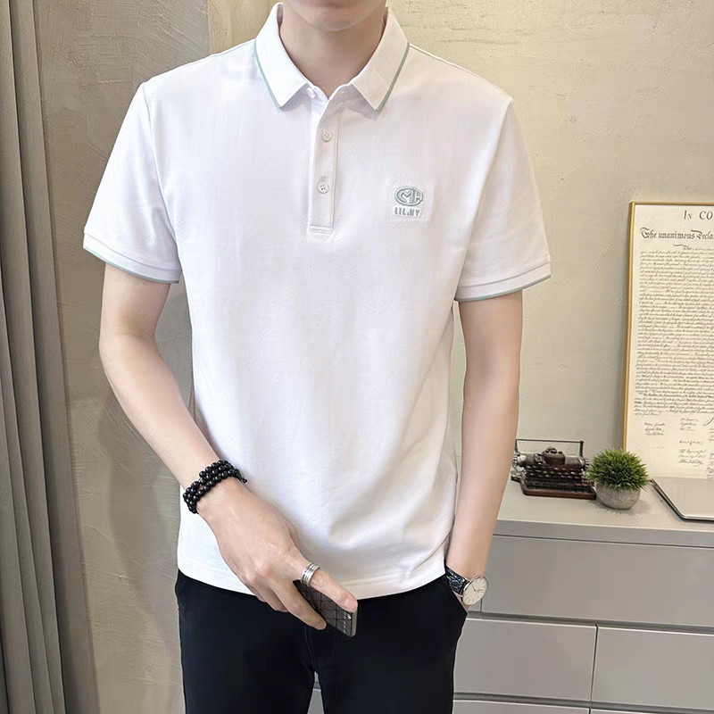 New Men's Polo Shirt Summer Sh - Polo Shirt Pique ulasan dan harga
