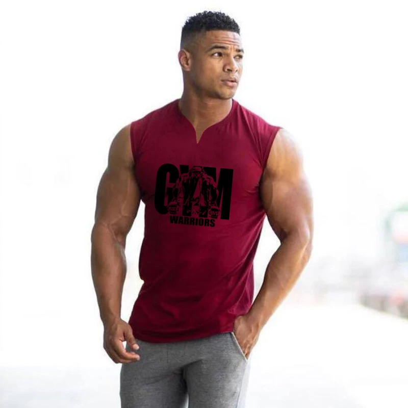 Summer Running V Neck Vests Gy - Tank Top Muscle ulasan dan harga