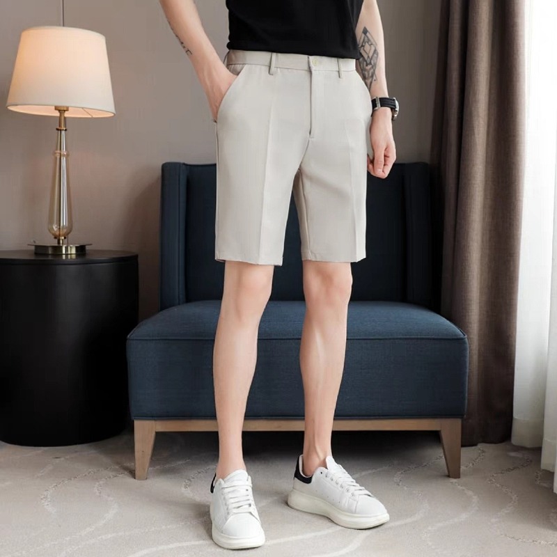 Men's Slim Fit Suit Shorts Sum - Shorts Chino Slim ulasan dan harga