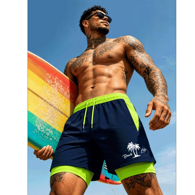Men'S Swimming Trunks Palm Tre - Trunks Board Surf ulasan dan harga