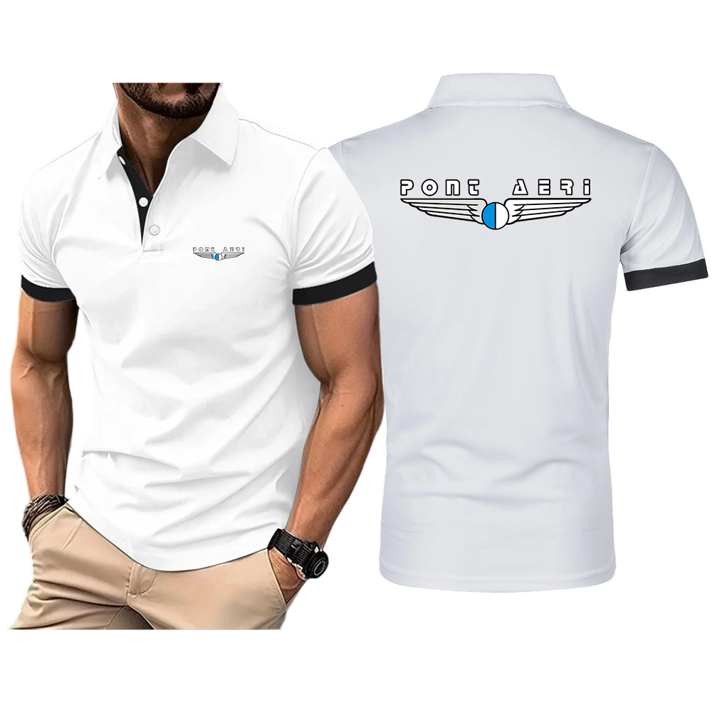 Disco Logo Pont Aeri CH Men's  - Polo Shirt Pique ulasan dan harga