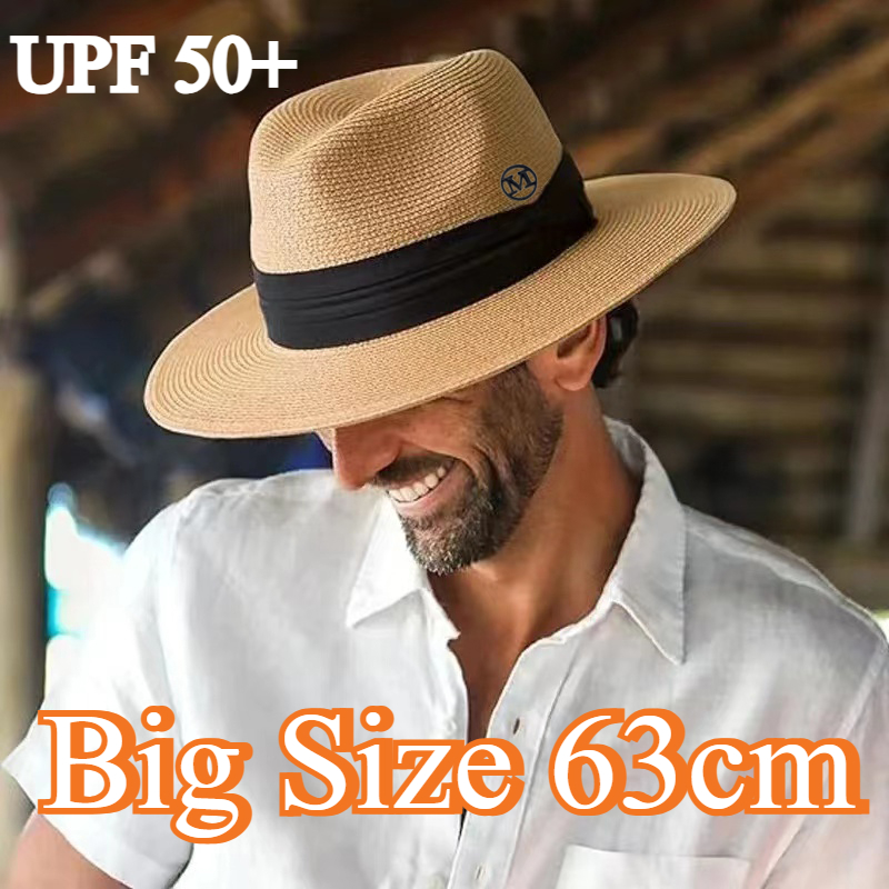 Big Size XL 63cm Travel Panama - Bucket Hat Straw ulasan dan harga