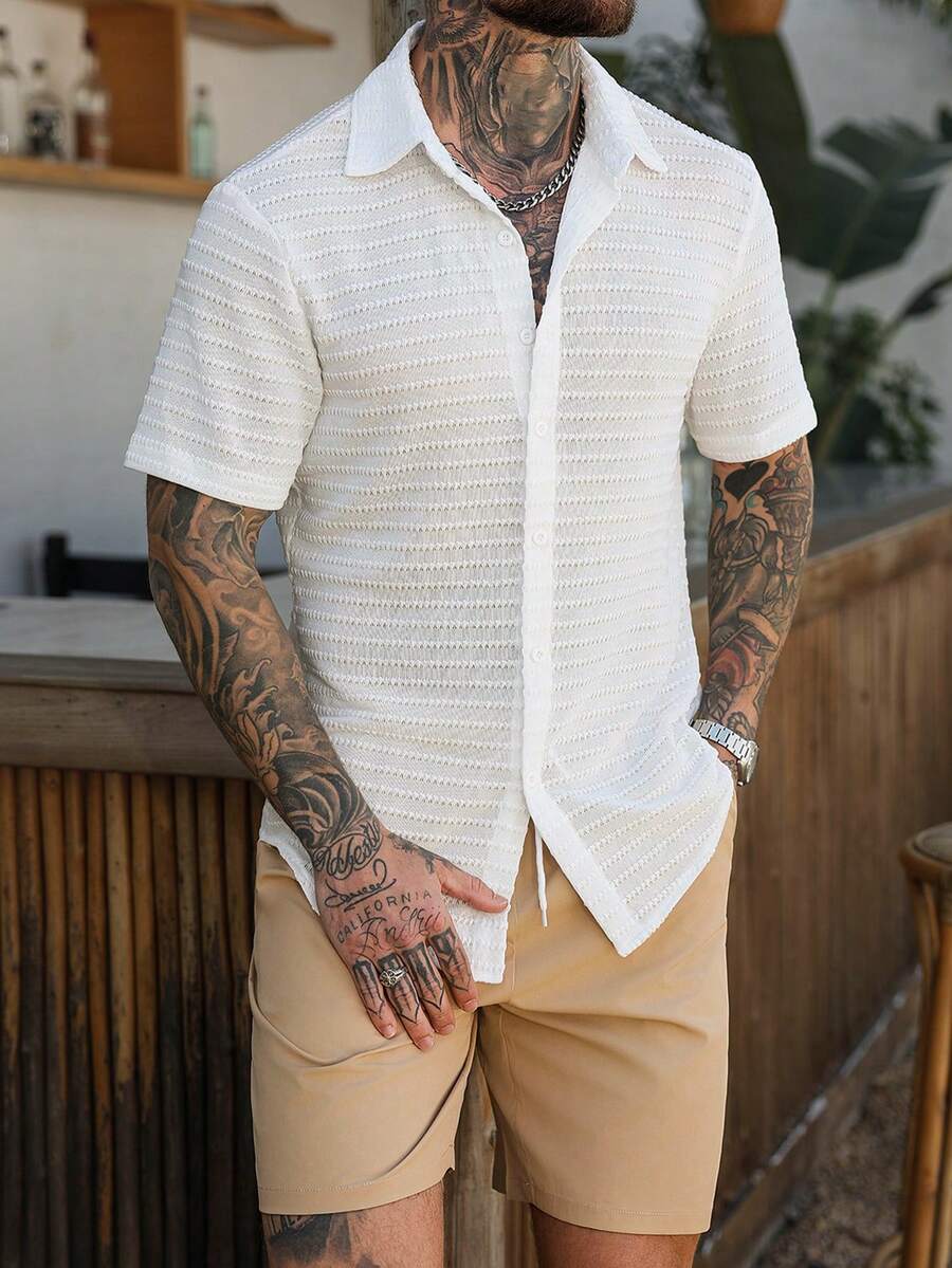 Genlund Men's Burnt Orange Sum - Resort Shirt Floral ulasan dan harga
