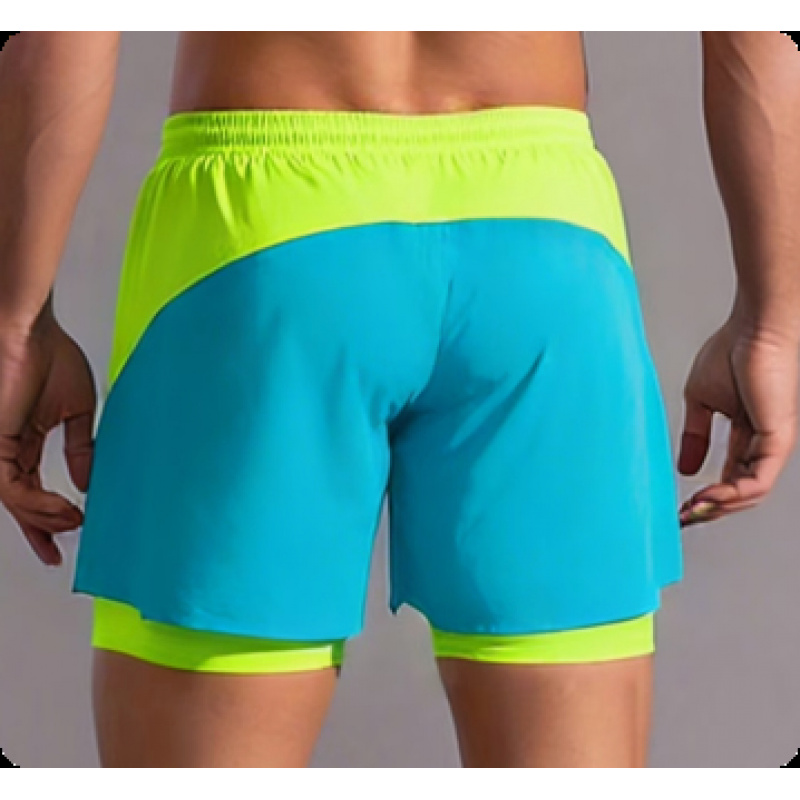 Men'S Two-In-One Double Layer  - Trunks Board Surf ulasan dan harga