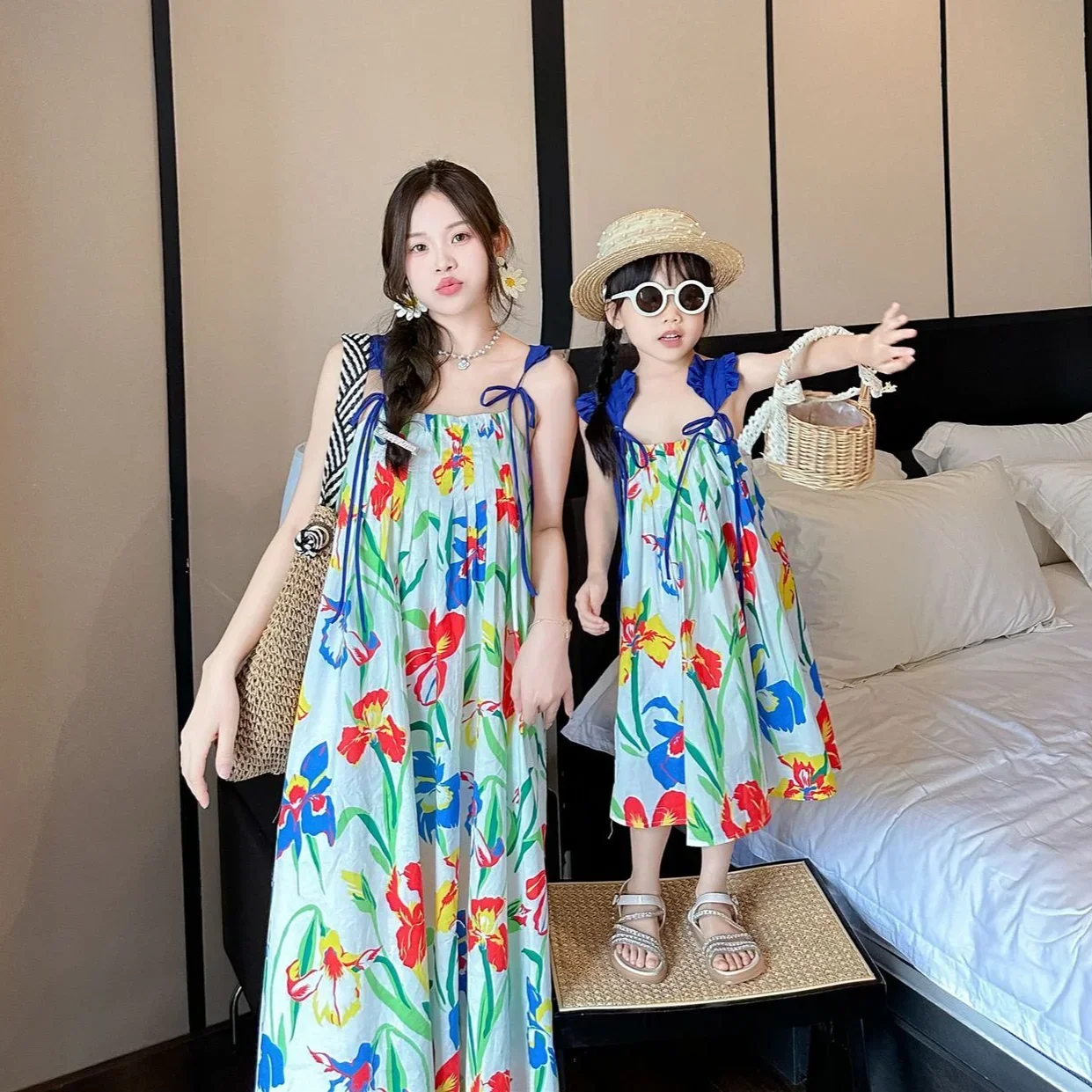VacationClothes Korean Mommy a - Resort Shirt Floral ulasan dan harga