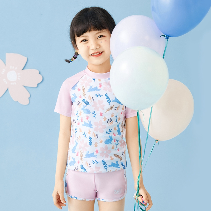 Girl Two Pieces WaterProof Spo - Swim Trunk Quick Dry ulasan dan harga