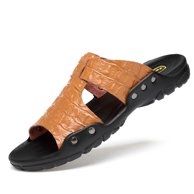 Leather Sandals Men's Comforta - Flip Flop Leather Men ulasan dan harga