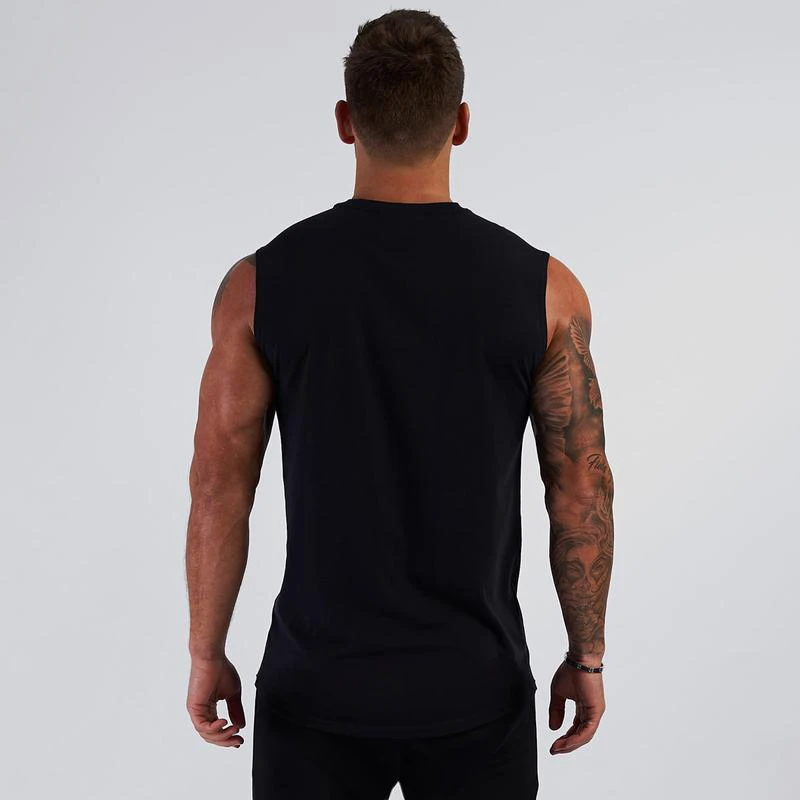 Mens Gym Clothing Cotton V Nec - Tank Top Muscle ulasan dan harga