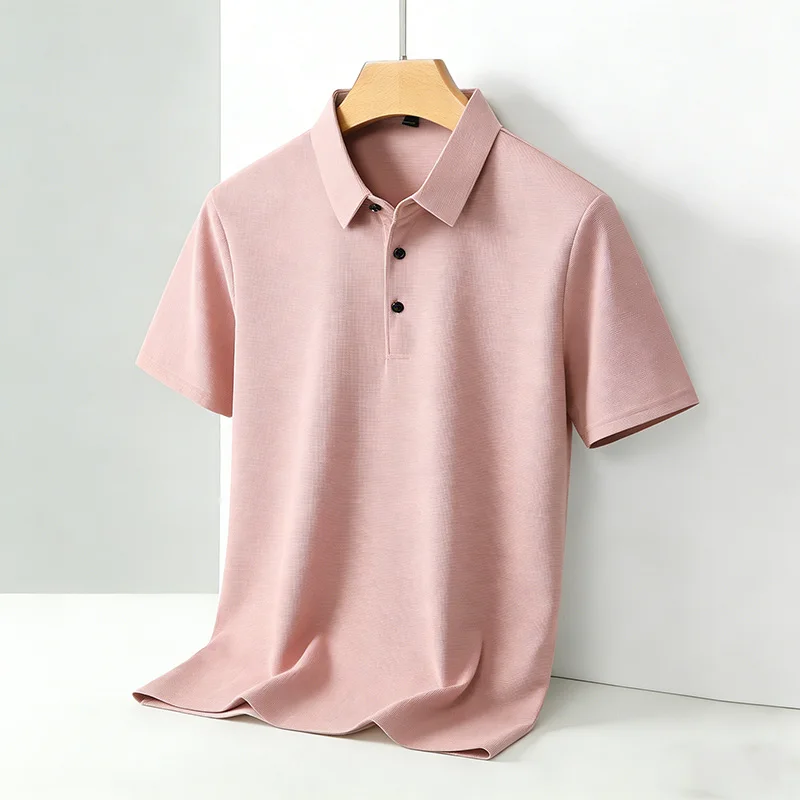 Men's Classic Collar Short Sle - Polo Shirt Pique ulasan dan harga