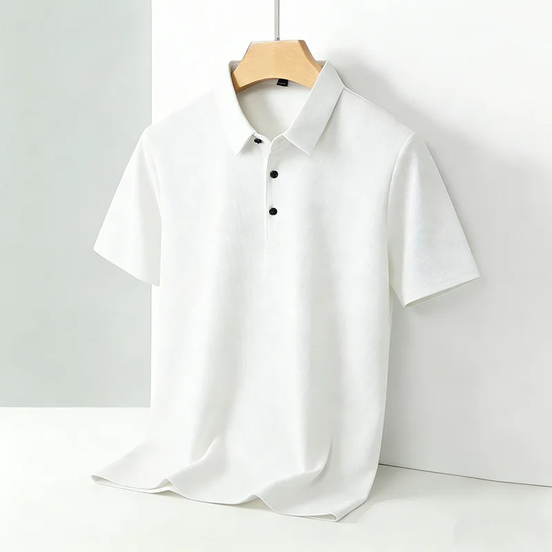 Men's Classic Collar Short Sle - Polo Shirt Pique ulasan dan harga