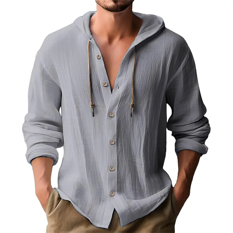 Men's solid color casual long- - Short Linen Drawstring ulasan dan harga
