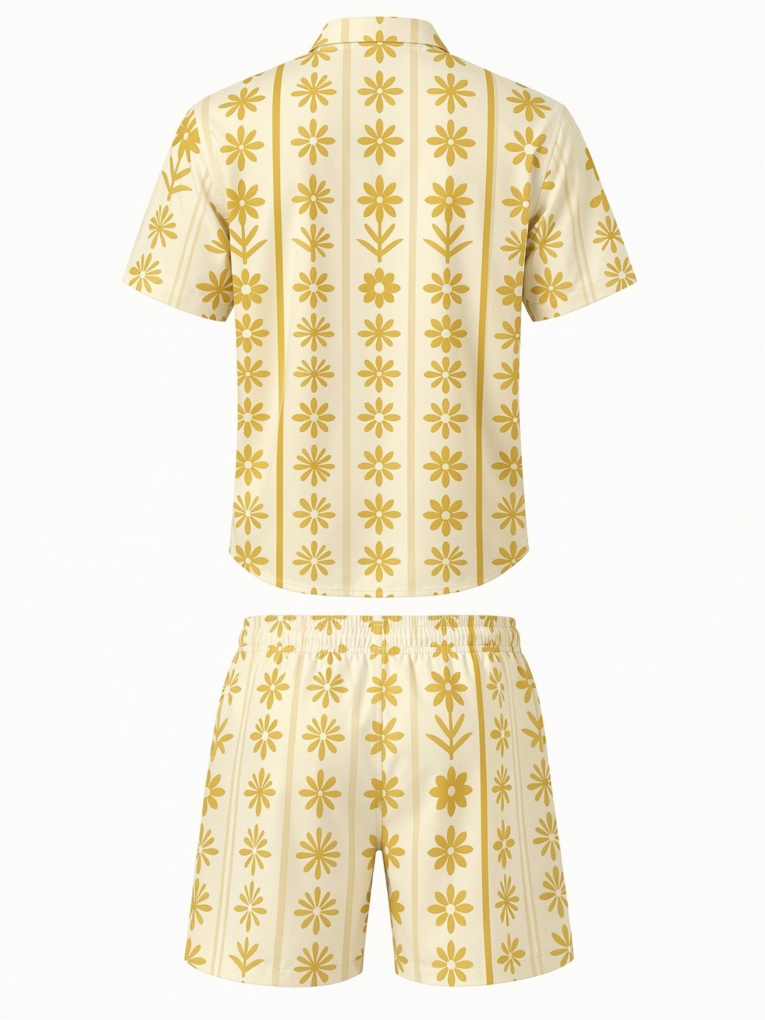Mens Floral Short Sleeve Shirt - Resort Shirt Floral ulasan dan harga