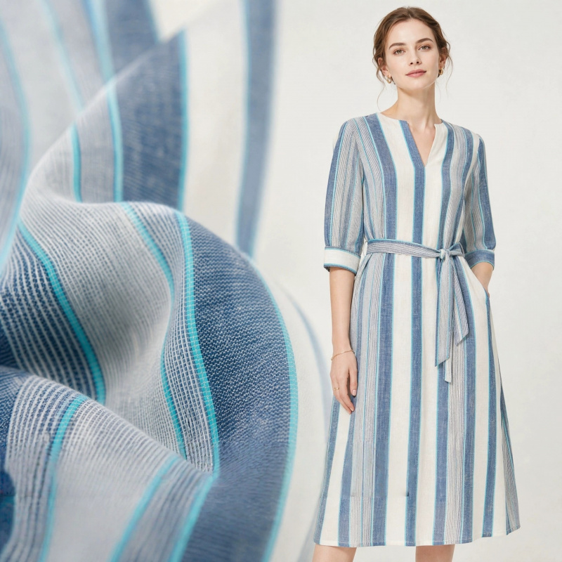 2Yards Fresh and artistic Blue - Linen Shirt Breathable ulasan dan harga