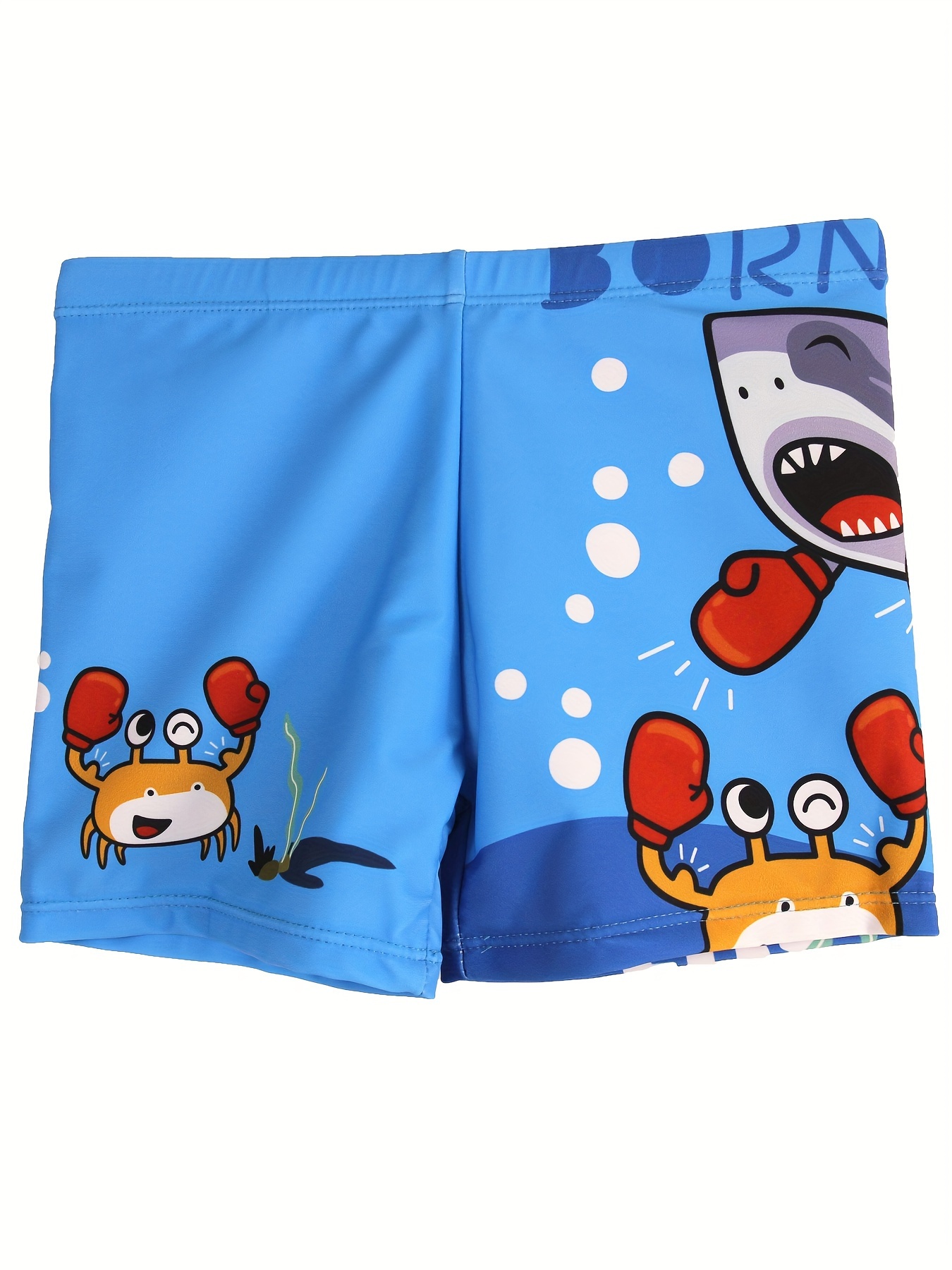 Cartoon Boxing Crab And Shark  - Swim Trunk Quick Dry ulasan dan harga